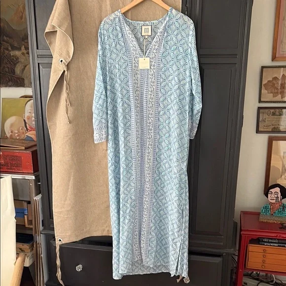 Alicia Bell Cotton Voile Kaftan Dress - Picture 1 of 5